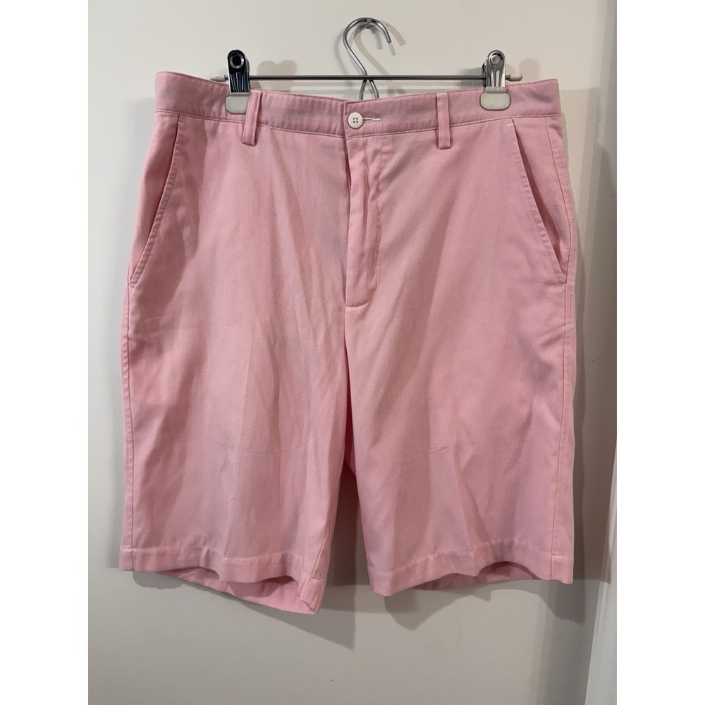 FootJoy Pink‎ Flat Front Performance 10" Inseam Chino Golf Shorts Size 34